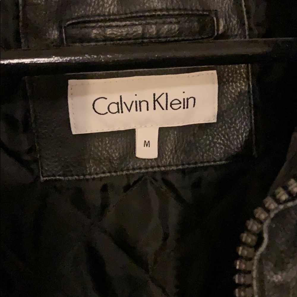 Men’s Medium Calvin Klein Leather Jacket - Picture 5 of 5